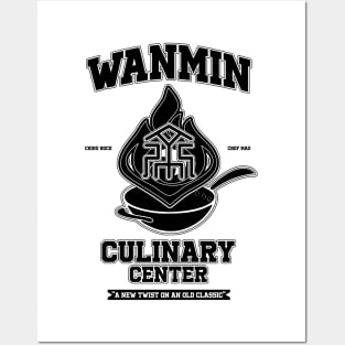 Genshin Impact Wanmin Culinary Center- Black Posters and Art